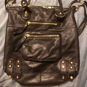 GREAT SHAPE!!  Linea Pella very heavy black purse